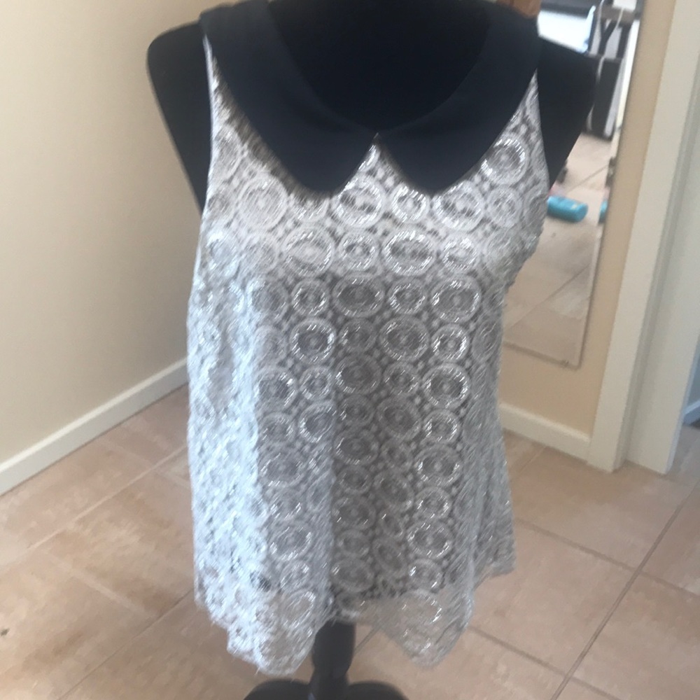 Women’s sleeveless lace top from Anthropologie